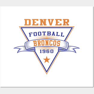 Retro Denver Broncos Posters and Art